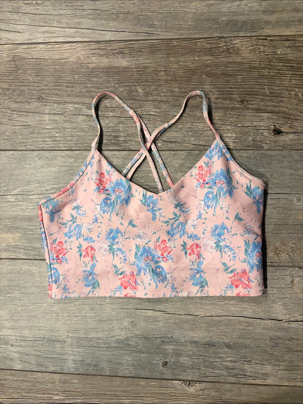 Loveshackfancy for Bandier floral bra tank sz M